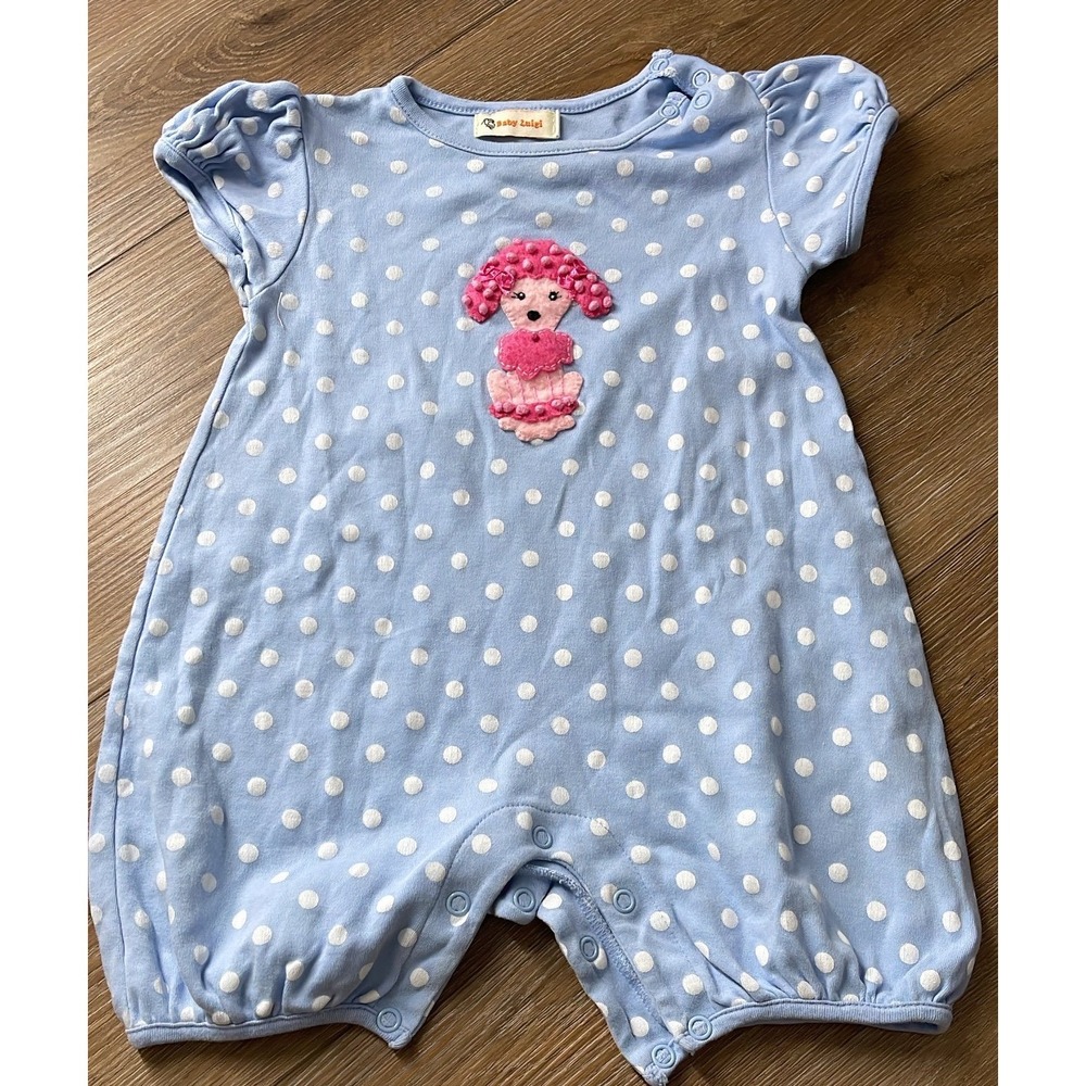 Baby Luigi 12m Knit Poodle Romper
